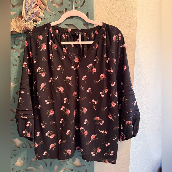 1. State Tops - 1. State Black Floral Blouse